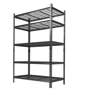 5-Tier Heavy Duty Adjustable Metal Shelving Unit –  for Garage, Warehouse, Pantry & Basement Storage - 1 of 4