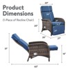 Outdoor Adjustable Reclining Patio Lounge Chair - 2 of 4