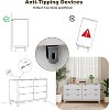 Dresser for Bedroom with 6 Drawers,Wide Chest of Drawers,Bedroom Dresser with Drawer Organizers,Storage Organizer Unit for Closet,Living Room,Hallway - 4 of 4