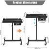35-45 Inch Adjustable Height Worktable,Capacity Heavy-Duty Work Table with Wheels & Brakes, Mechanics Workbench for Warehouse, Repair Shops, Workshop - 2 of 4