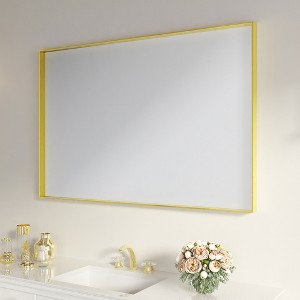 Right Angle Aluminum Mirror Silver - 1 of 4