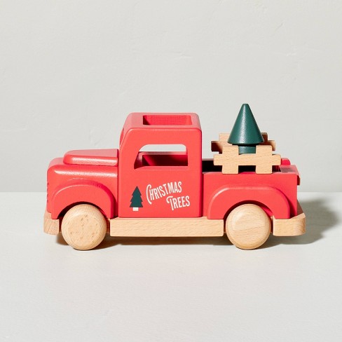 target red truck with christmas tree