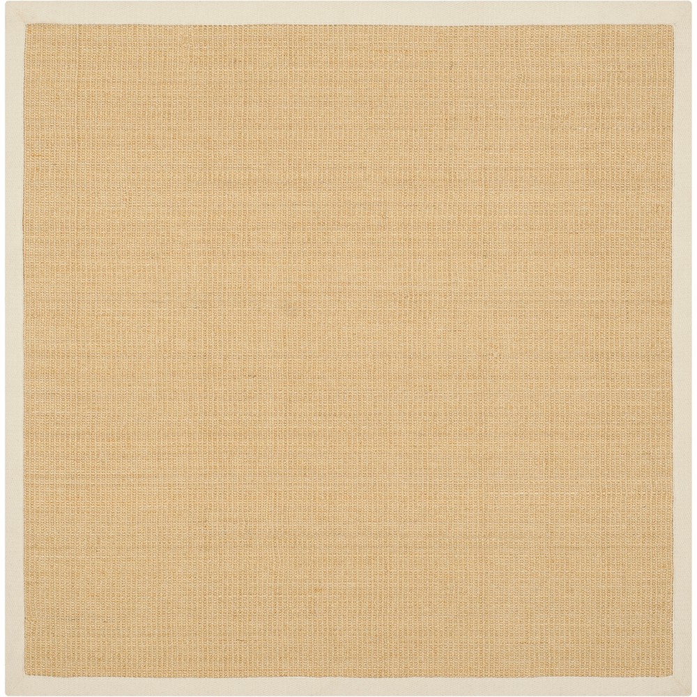 4'x4' Square Klara Solid Loomed Area Rug Maize/Wheat - Safavieh