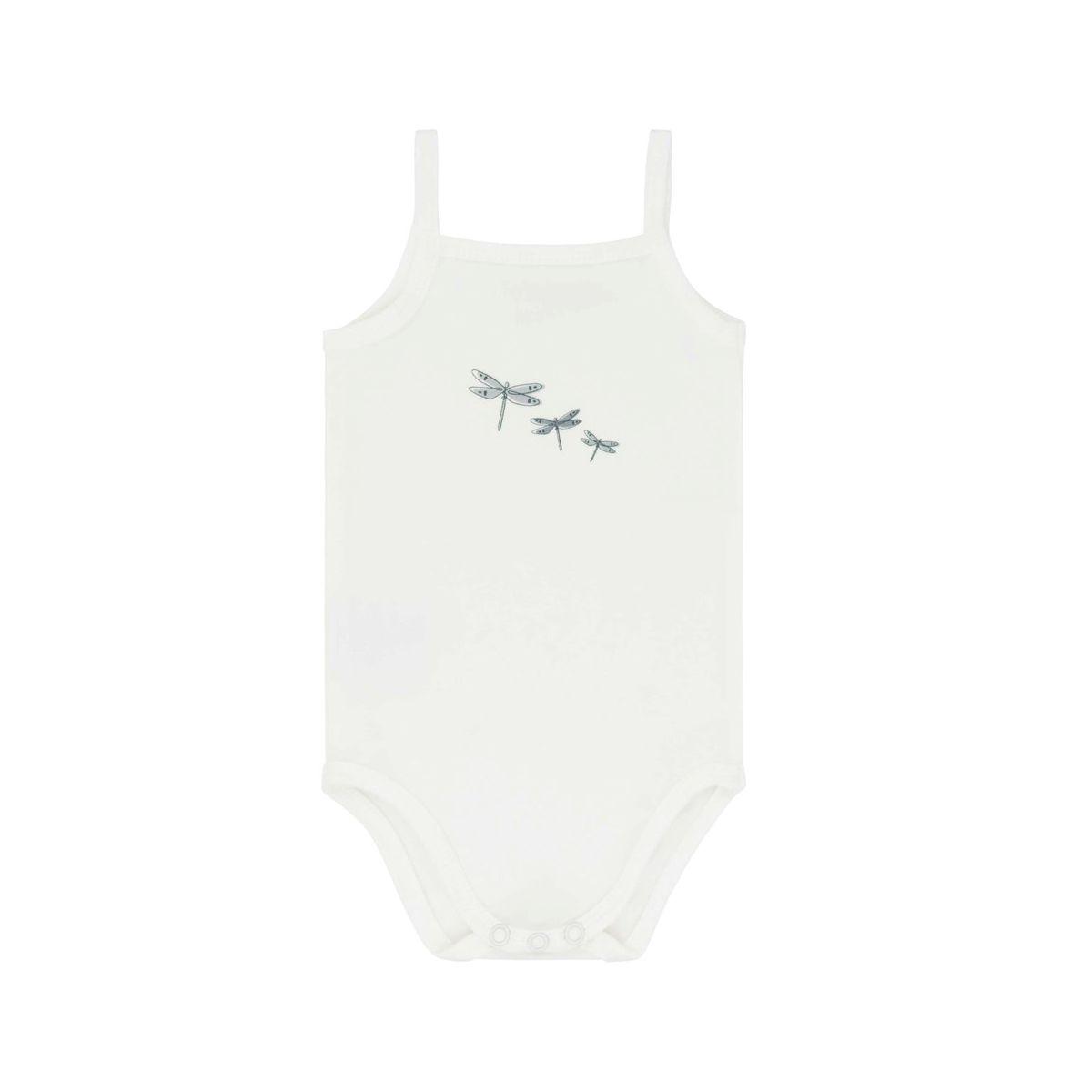 Ely's & Co. Cotton Baby Boy Bodysuits-Undershirts Blue - 3 Pack, Stripes, Diamonds, Dragonfly - thumbnail 5