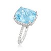 Ross-Simons 13.00 Carat Sky Blue Topaz Roped Ring in Sterling Silver - 3 of 4