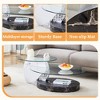 Grungis Artistic Double Layer Coffee Table with Marble and Wood Grain Collision,Density Board Sticker and Reinforced Glass for Dining Room - 4 of 4