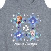 Women's - Frozen 2 - Magic Of Snowflake Christmas Graphic Racerback Tank - 2 of 4