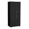 Depot E-Shop Armoire Wardrobe 70" H, Double Doors, 6 Shelves, 2 Hanging Rods - 2 of 4