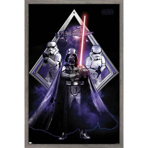 Trends International Star Wars: Original Trilogy - Villains Badge Framed Wall Poster Prints - 1 of 4