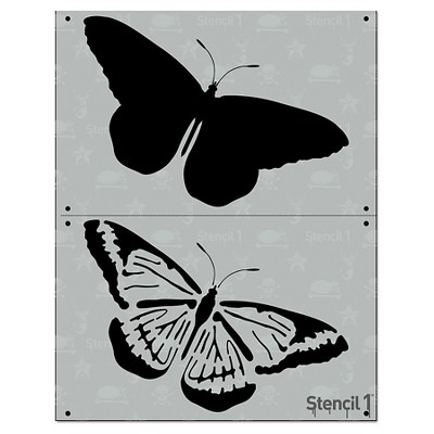 Stencil1 Butterfly - Layered Stencil 8.5" x 11"