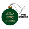 Loyola University Maryland Greyhounds Logo Wood Christmas Tree Holiday Ornament - 2 of 4