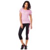 Aeropostale Womens Sheer Scoop-Back Knit Basic T-Shirt - 2 of 3