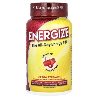 Isatori Energize, The All-Day Energy Pill, Extra Strength, 60 Tablets