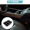 Unique Bargains Center Console Cup Holder Bezel for Chevrolet Silverado 1500 22860866 Black 1set - 3 of 4