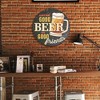 American Art Decor Good Beer Good Friends Round MDF Wall Plaque - 2 of 4