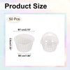 Unique Bargains Greaseproof Double-sided Aluminum Foil Cupcake Liners with Lids 50 Pcs - 2 of 4