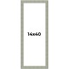 PosterPalooza | Panoramic Sculpted Blue Picture Frame - UV Acrylic, Foam Board Backing, Hanging Hardware - 2 of 4