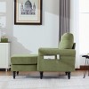 Modern Chenille Chaise Lounge Recliner, Oversized Single Sofa with Side Pockets for Living Room Bedroom-3irtyhousy - 3 of 4