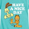 Girls' - Garfield - Have A Nice Day Fitted Short Sleeve Graphic T-Shirt - 2 of 4