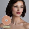 GILDED 1/2 CTTW Lab-Grown Diamond Solitaire Pendant, Sterling Silver, 18" Chain, Tarnish-Resistant, Ethical Jewelry, Gift-Ready for Women - 3 of 4