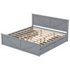 Whisen Wooden Platform Bed with Four Storage Drawers and Support Legs - 4 of 4