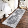 Area Rug Machine Washable Rug Non Slip Indoor Carpet Vintage Distressed Low Pile Rugs Foldable Retro Printed Rug for Bedroom Living Room Kids Room - 4 of 4