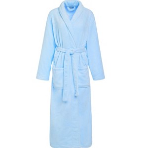 ADR Plush Robe for Women, Long Hooded Fleece Robe with Hood, Plus Size - 1 of 4