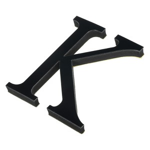 Unique Bargains Home Decoration Self-Adhesive 3D Acrylic Alphabet Mirror Wall Stickers Black - 1 of 3