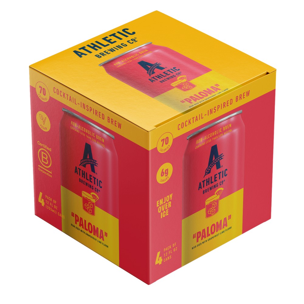 Athletic Brewing Non-Alcoholic Paloma - 4pk/12 fl oz Cans
