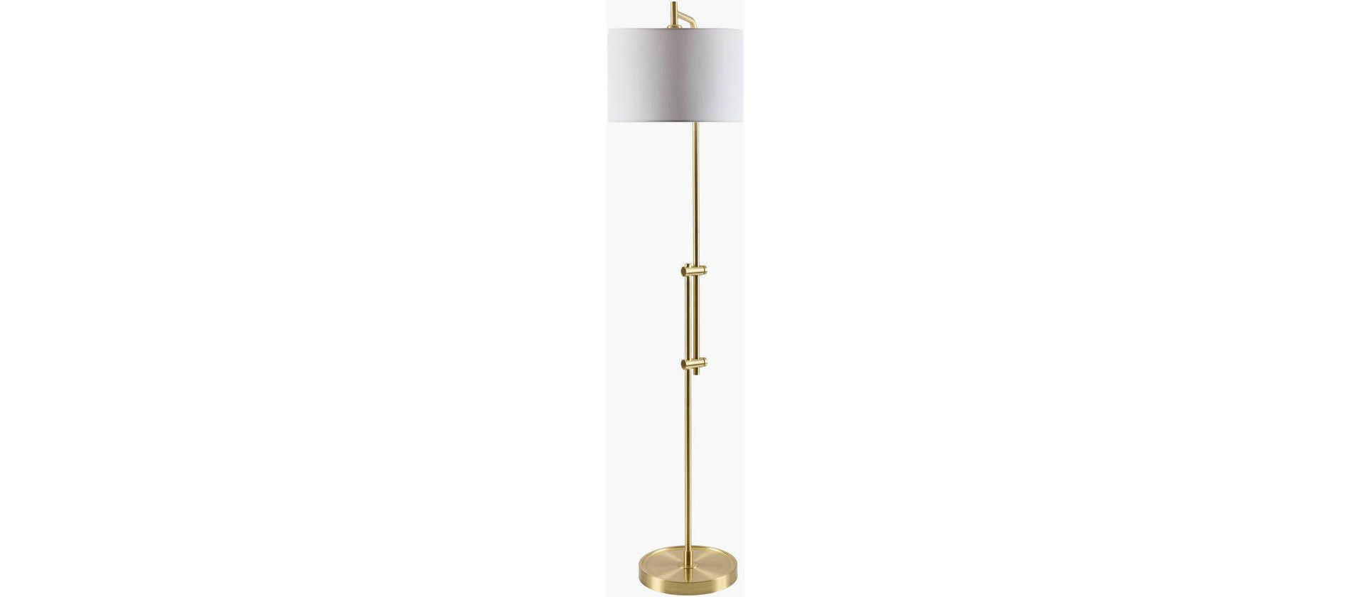 Livabliss Naiper 64"H x 22"W x 14"D Modern Gold Floor Lamps