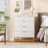 Whizmax Modern Dresser w/ Metal Legs & Wide Drawers - Large Storage Chest for Bedroom, Living Room - 3 of 4