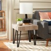 Alyssa End Table - Multibrown/Black - Safavieh - image 2 of 4