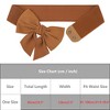INSPIRE CHIC Women's Dress Elastic Versatile Wide Bow Tie Belt 1 Pc - 3 of 4