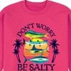 Men's - Instant Message - Don't Worry, Be Salty Graphic Fleece Sweatshirt - 2 of 4