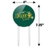 North Dakota State Bison Logo Acrylic Cake Topper Party Decoration for Wedding Anniversary Birthday Graduation - 2 of 4