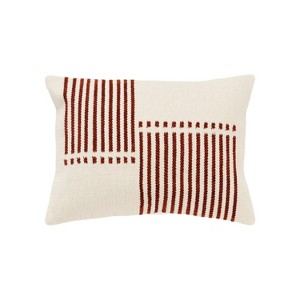 Rizzy Home 14"x20" Oversize Striped Lumbar Throw Pillow Cover - 1 of 4