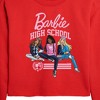 Barbie High School Dolls Cropped Long Sleeve Crew Neck Sweatshirt - Red - X-Large - 2 of 3