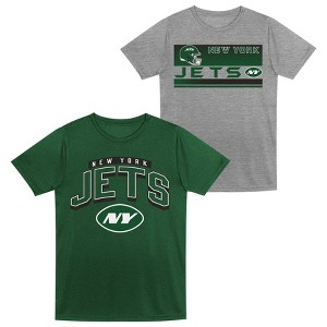 NFL New York Jets Toddler Boys' Gray 2pk T-Shirt - 1 of 3