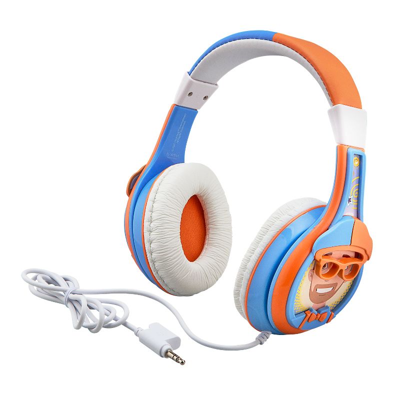 eKids Blippi Wired Headphones for Kids, Over Ear Headphones for School, Home, or Travel  - Blue (BL-140.EXV1OL), 3 of 6