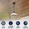 JONATHAN Y Jasper Farmhouse Industrial Indoor/Outdoor Iron LED Pendant - 4 of 4
