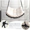 Okak Swing Chair with Cushion,Indoor&Outdoor Hanging Hammock Chair for Patio,Garden&Balcony,Porch Swing Chair,270LBS Capacity - 3 of 4