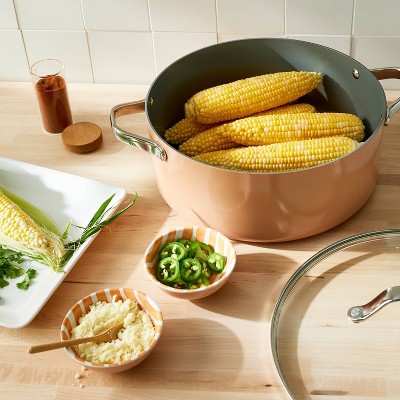 Набор алюминиево-керамических горшочков Figmint из 2шт 450 градусов по Фаренгейту 8QT 3790₽