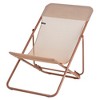 Lafuma Maxi Transat Colorblock Steel Mesh Ultra Compact Foldable Reclining Sling Deck Chair for Outdoor Camping and Backyard, Canyon (2 Pack) - 2 of 4