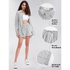 EXLURA Women's Summer 2 Piece Sets Long Sleeve Button Down Shirts Matching Short Sets Oversized Spring Vacation Outfits - 2 of 4