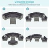 9-Piece Outdoor Patio Sectional Sofa Set with Coffee Table, Free Combination - 3 of 4