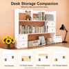 YIYIBYUS Desktop Organizer, Office Storage Rack, Desktop Rack, White - 3 of 4