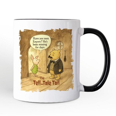 Vintage Edgar Allan Pooh The Tell-Tale Tail Mug, Missing Eeyore Halloween Gift | OrnamentallyYou