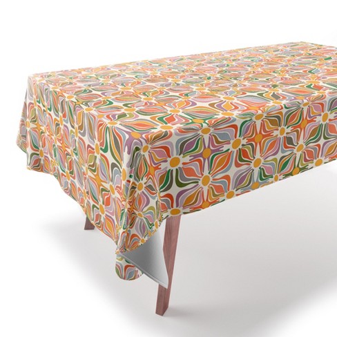 evamatise Abstract Flowers Summer Holiday Tablecloth - Deny Designs - image 1 of 2