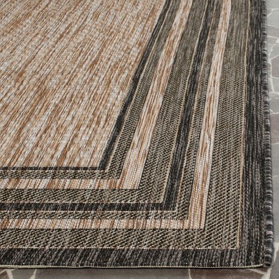 Safavieh Courtyard Black and Natural Indoor/Outdoor Rug