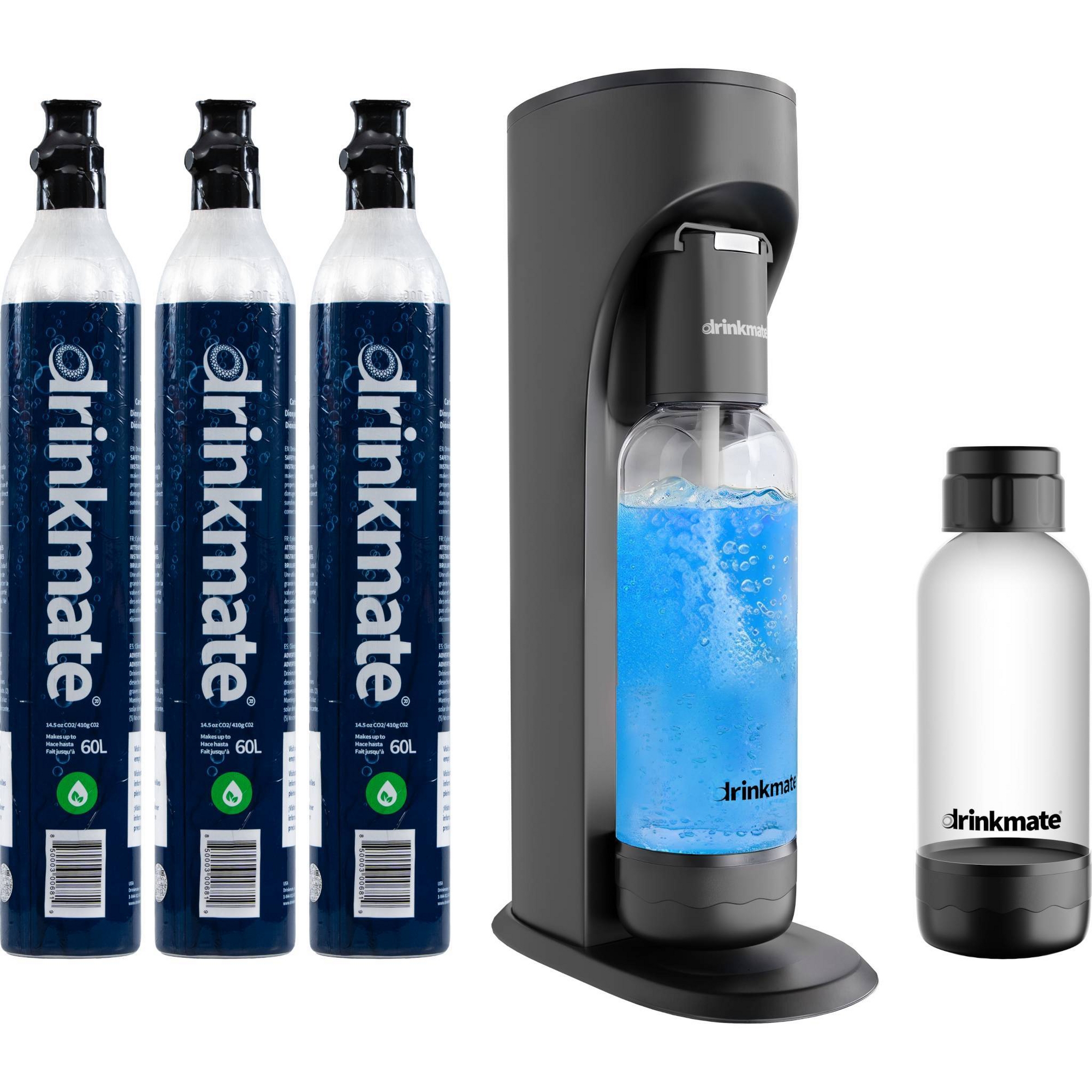 Drinkmate Ultimate Bundle OmniFizz Soda Maker Black